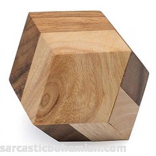 Octant Handmade & Organic 3D STEM Brain Teaser Wooden Puzzle for Adults from SiamMandalay with SM Gift BoxPictured B00YBX00WU